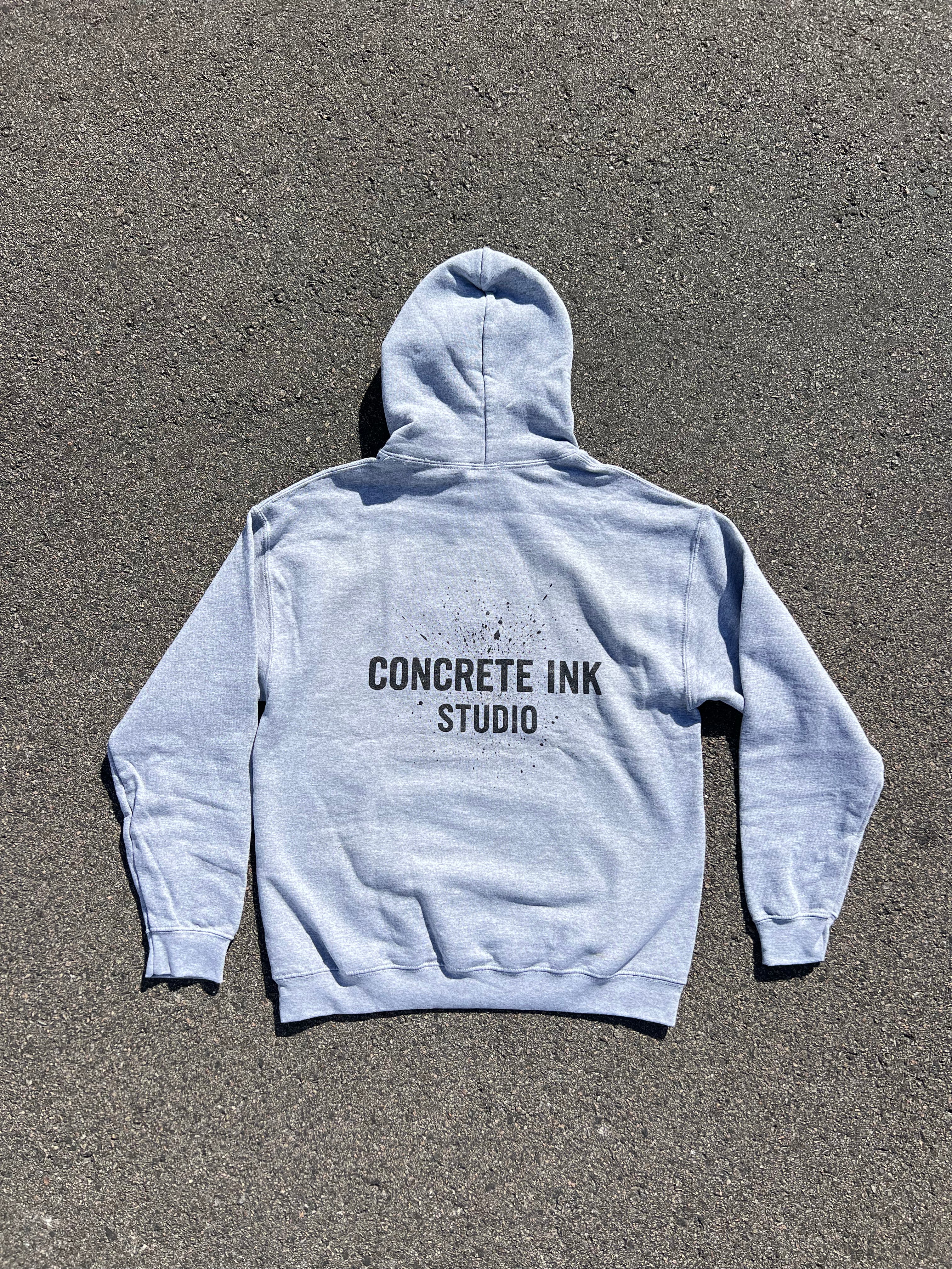Concrete Ink “Stars & Stripes” Hoodie – Grey